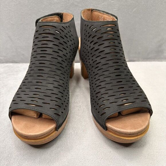 Dansko Danae Womens Size 41 (10.5-11) Sandals Slingback Black Leather Open Toe - Picture 2 of 9